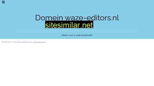waze-editors.nl alternative sites