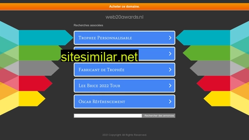 web20awards.nl alternative sites