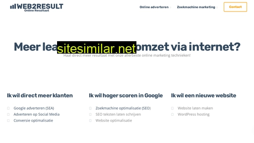 web2result.nl alternative sites