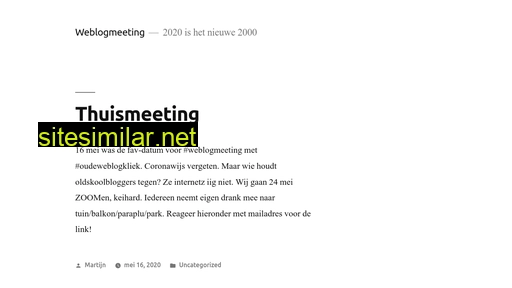 weblogmeeting.nl alternative sites