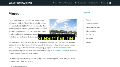 weert600jaarstad.nl alternative sites