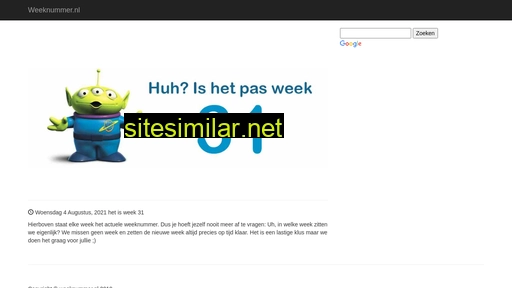weeknummer.nl alternative sites