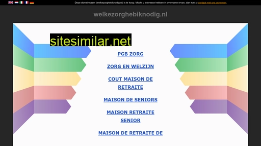 welkezorghebiknodig.nl alternative sites