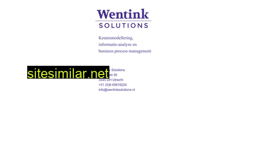 Wentinksolutions similar sites