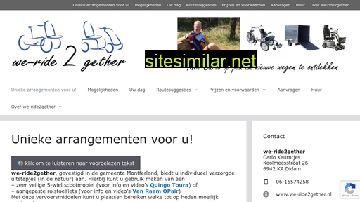 we-ride2gether.nl alternative sites