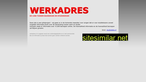 werkadres.nl alternative sites