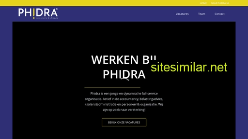 werkenbijphidra.nl alternative sites