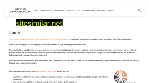 werkenchronischziek.nl alternative sites