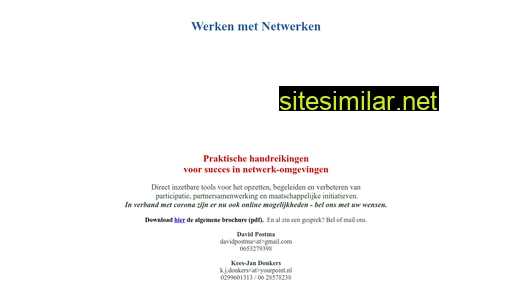 werkenmetnetwerken.nl alternative sites