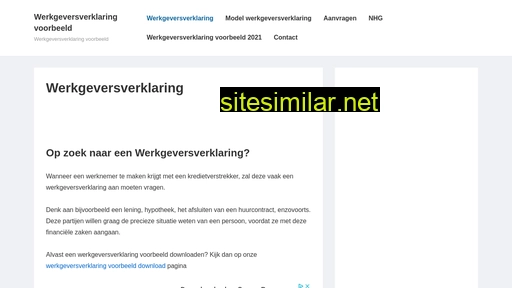 werkgeversverklaringvoorbeeld.nl alternative sites
