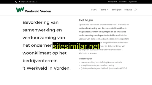 werkveldvorden.nl alternative sites
