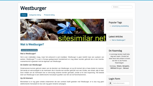 westburger.nl alternative sites