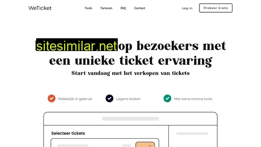 weticket.nl alternative sites