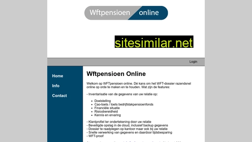 wftpensioenonline.nl alternative sites