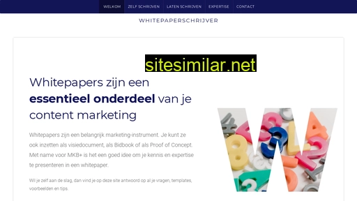 whitepaperschrijver.nl alternative sites