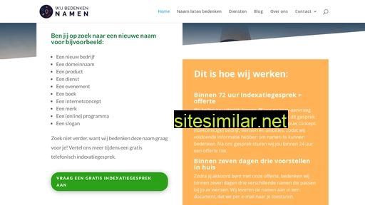 wijbedenkennamen.nl alternative sites