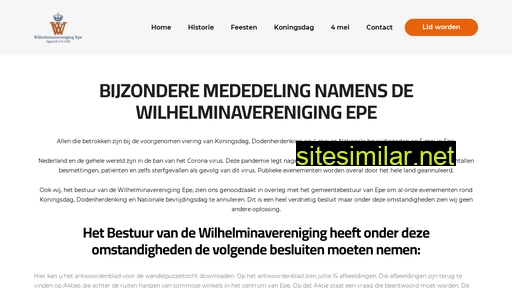 wilhelminavereniging.nl alternative sites