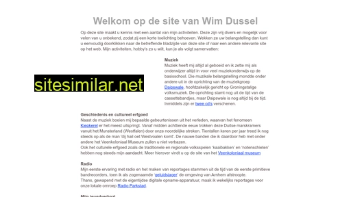 wimdussel.nl alternative sites