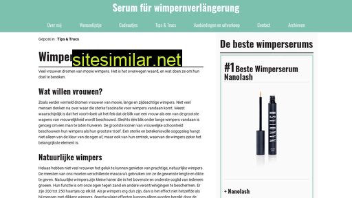 wimperserumtest.nl alternative sites