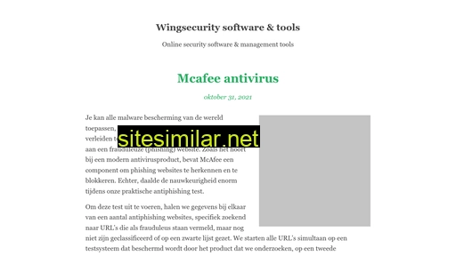 wingsecurity.nl alternative sites