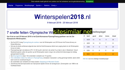 Winterspelen2018 similar sites