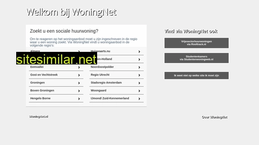 woningnet.nl alternative sites