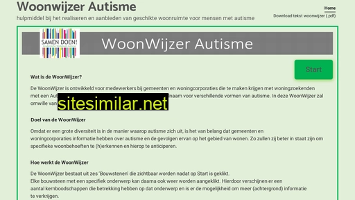 woonwijzerautisme.nl alternative sites