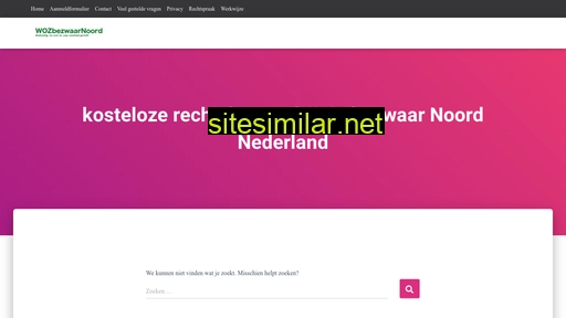 wozbezwaarnoord.nl alternative sites