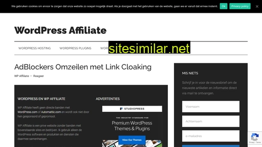 wpaffiliate.nl alternative sites