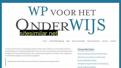 wpvoorhetonderwijs.nl alternative sites