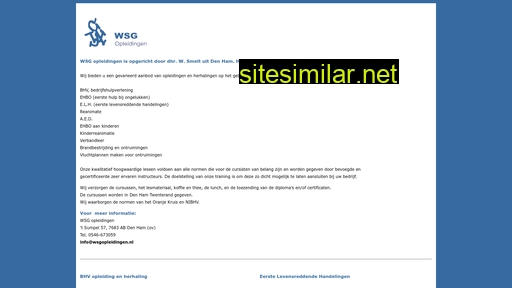 wsgopleidingen.nl alternative sites
