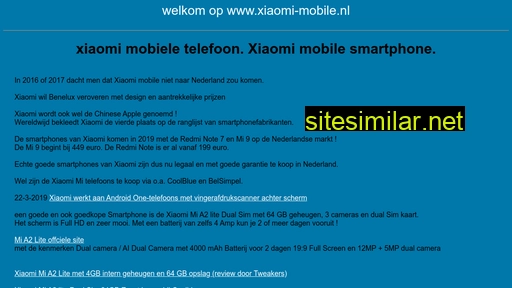 xiaomi-mobiel.nl alternative sites