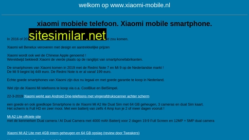 xiaomi-mobile.nl alternative sites
