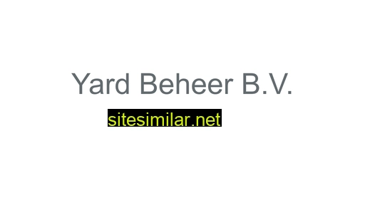 yardbeheer.nl alternative sites