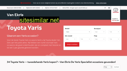 yarisoccasions.nl alternative sites