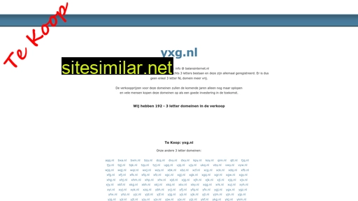 yxg.nl alternative sites