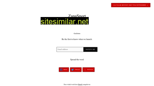 zanasport.nl alternative sites