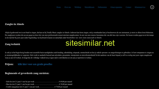 zanglesalmelo.nl alternative sites