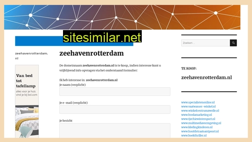 zeehavenrotterdam.nl alternative sites