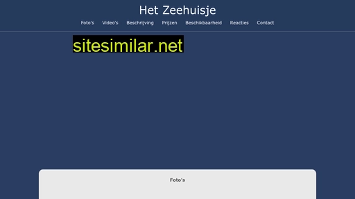 zeehuisje.nl alternative sites