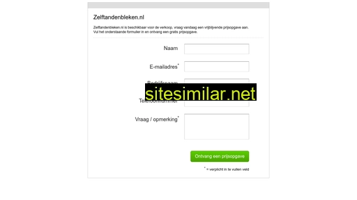 zelftandenbleken.nl alternative sites