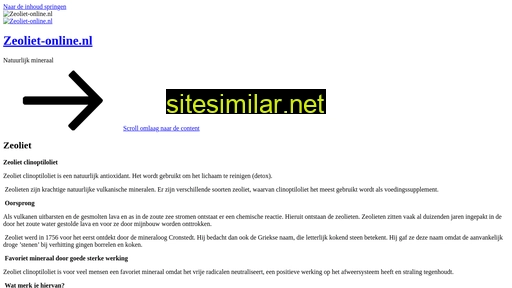 zeoliet-online.nl alternative sites