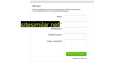 zero-g.nl alternative sites