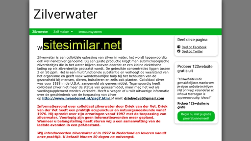 zilverwater.nl alternative sites