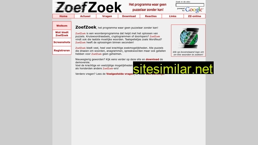 zoefzoek.nl alternative sites