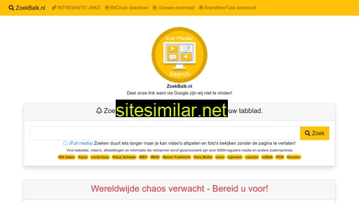 zoekbalk.nl alternative sites