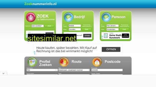 zoeknummerinfo.nl alternative sites