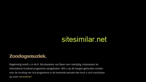 zondagsmuziek.nl alternative sites