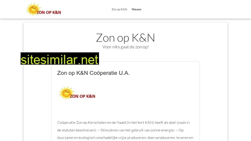 zonopken.nl alternative sites