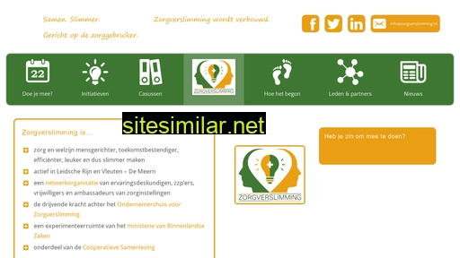 zorgverslimming.nl alternative sites